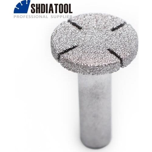 SHDIATOOL No.23 Vacuum brazed diamond router bits 12.7mm shank for edge profile stone cutter