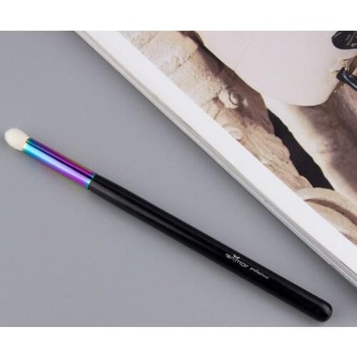 Anmor Eyeshadow Brush for Makeup Rainbow Tapered Blending Cruelty-free Goat Hair Eye Shadow Make Up Brushes Black Wood Handle