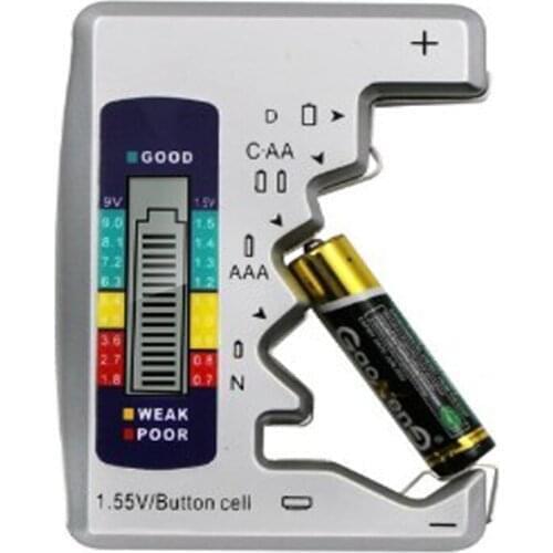 Free shipping 1pc Digital battery tester battery voltage measurer battery tester