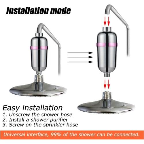 Bathroom Shower Filter Bathing Water Filter Purifier household removal of residual Softener chlorine Water Treatment Health