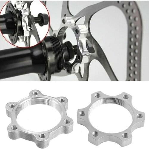 44/48mm Bicycle Freewheel Threaded Hubs Disk Aluminum Bike Threaded Hubs Disk Brake Rotor 6 Bolt Flange Adapter Bicycle Parts
