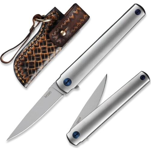 Imported M390 powder steel folding blade TC4 titanium alloy pocket knife multi-function pen knife tool for outdoor self-defense