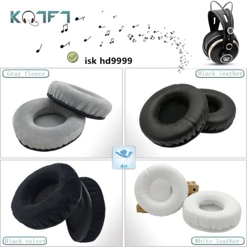 KQTFT flannel 1 Pair of Replacement Ear Pads for isk hd9999 Headset EarPads Earmuff Cover Cushion Cups