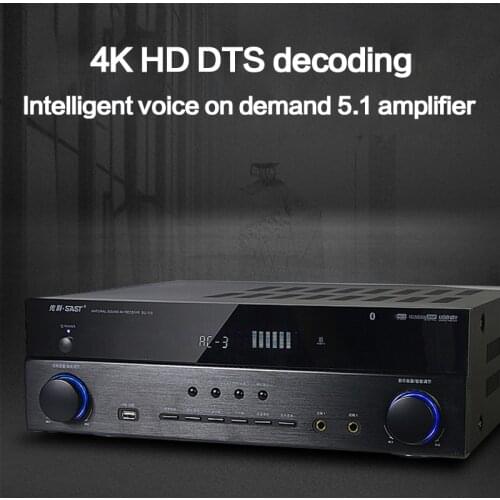KYYSLB 1000W 4-16ohm 220V AK-520 Home 5.1 High Power DTS Decoding Amplifier HDMI Smart WIFI Subwoofer Bluetooth Amplifier