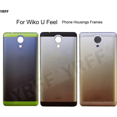 Mobile Phone Housings Frames For Wiko U Feel Battery Back Cover Door Housing Case Phone Accessories