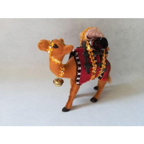 Simulation camel fur model about 14x6x13cm hard model ornament photography prop home decoration gift h1487