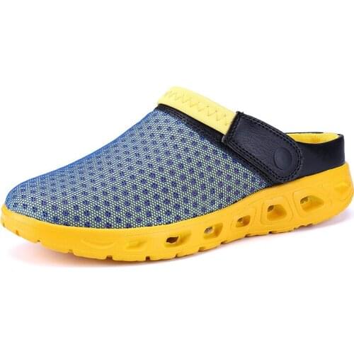 Men Sandals Rubber Clogs Women Couple Models Garden Shoes Black Beach Flat Sandals Zapatos Hombre