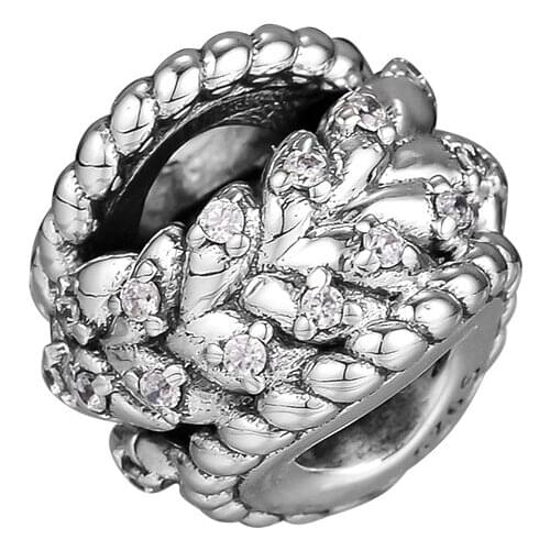 Dazzling Grain Swirls Charm Fits charms silver 925 original Bracelets For Woman DIY Beads For Jewelry Making