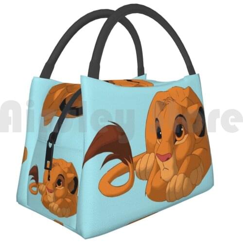 Portable Insulation Bag Simba Wondering Timon Pumba Pumbaa Simba Face Rafiki Shenzi Hyena Lion King
