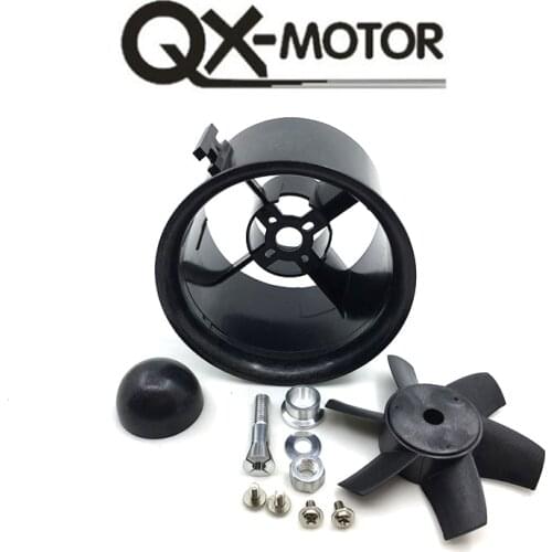 QX-MOTOR Brand 70mm EDF KIT with 6 Blades Ducted Fan Suit For RC Airplane Directly Buy from Factory