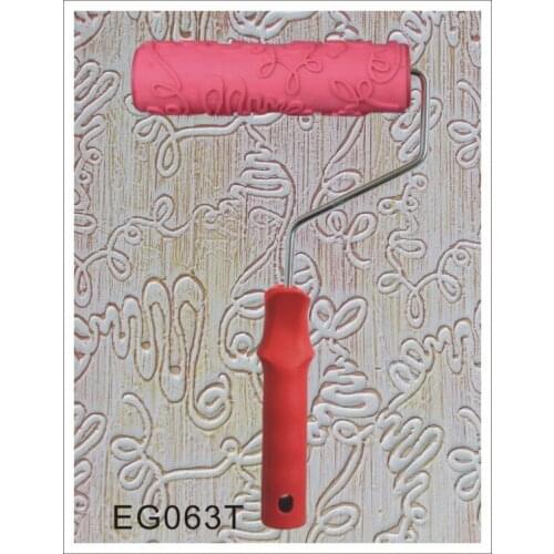 7" Rubber Roller Embossed Texture Pattern Paint Roller Home Decoration Paint Brush Background Wall Tool 7 Inch