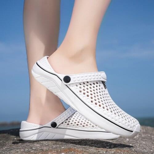 2021 Summer Mens Womens Quick Dry Casual Home Slippers Couple Garden Shoes Beach Sandals Bathroom Slippers Flat Water Shoes