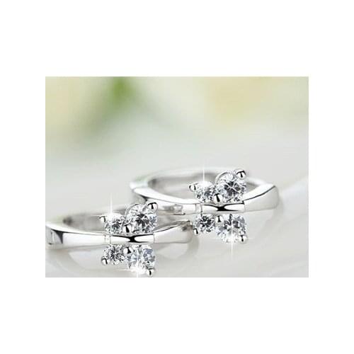 Silver Butterfly Hoop Earrings For Women Teens Girls Elegant Korean Earrings Hoops Daily Wedding Party Korean Fashion Jewelry