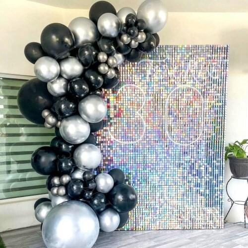Black Gold Latex Balloon Garland Arch Kit Balloons Chain Wedding Adult Birthday Party Decor Baby Shower Boy Baloon Globos Ballon