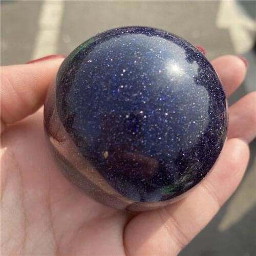 Blue Sandstone Quartz Crystals Ball Gemstones Natural Crystal Sphere Stones Decoration Home Decor
