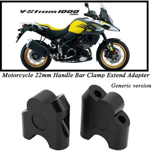 General Motorcycle CNC Aluminum Alloy Handlebar Riser Clamp Installation 22mm Handlebar Clamp Extension Adapter