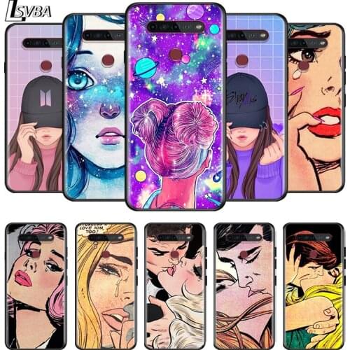 Urban Girl Sad Kiss For LG K92 K71 K62 K61 K52 K51S K50S K42 K41S K40S K31 K30 K22 Phone Case