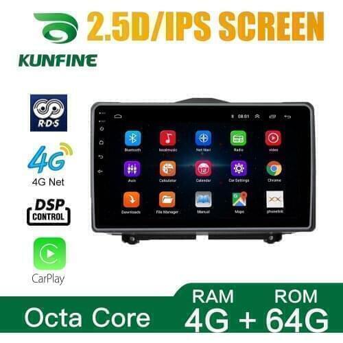 Octa Core Android 10.0 Car DVD GPS Navigation Player Deckless Car Stereo for LADA Granta 2018-2019 LHD Car Radio WIFI Headunit