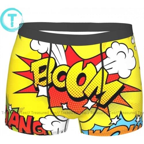 Cloud Underwear Sublimation Hot Polyester Trunk Custom Funny Youth Boxer Brief