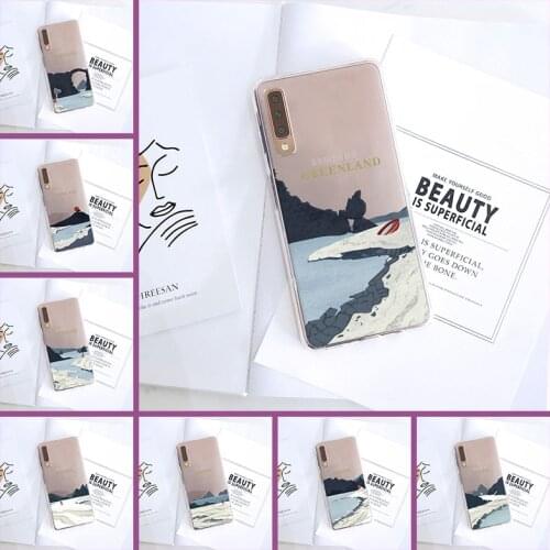 Back Cover For Samsung Galaxy A5 A7 2018 A6 A8 Plus Art Mountain Silicone Soft Case For Samsung A3 A5 A7 2016 2017 Phone Case