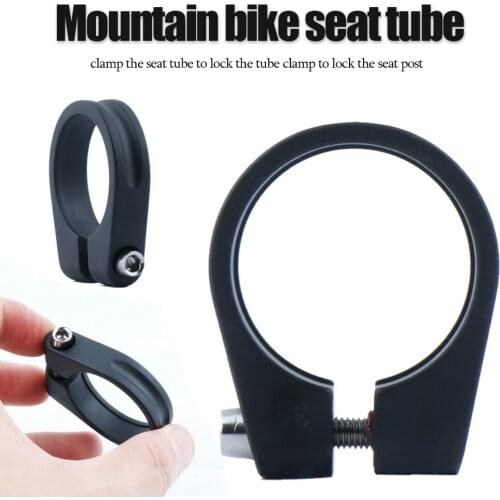 Bicycle Seat Post Clamp Aluminum Alloy 31.8/34.9mm MTB Bike Seat Tube Lockin Clamp for Mountain Bicycle Parts