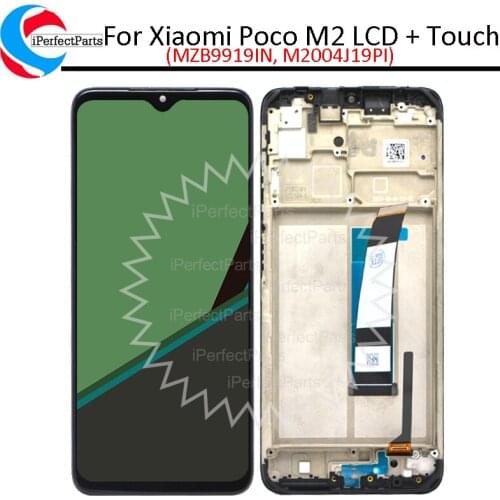 6.53'' For Xiaomi Poco M2 LCD MZB9919IN M2004J19PI Touch Screen Display Digitizer Assambly For Poco M2 LCD with frame