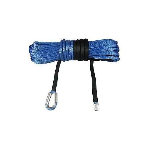 1/2' x 100" Blue Synthetic Winch Rope For UTV ATV 4WD 4X4 OFF-ROAD