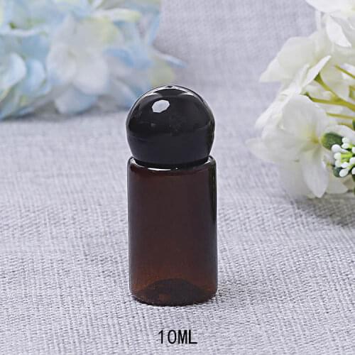 10ml 30pcs/lot PP Refillable Bottle Mushroom Cap Small Perfume Bottles with Stopper Mini Essential Oil Bottle Cosmetic Container
