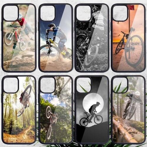 Mountain bike Bicycle MTB Phone Case PC for iPhone 11 12 pro XS MAX 8 7 6 6S Plus X 5S SE 2020 XR high quality Anti-fall capa