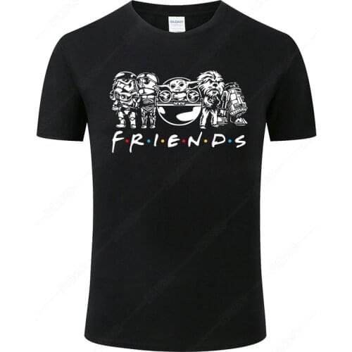 2020 New Star Wars Baby Yoda Friends T Shirt Men Women Summer Cotton Tee Cool Short Sleeve Printed Tshirt Fashion Harajuku Tops