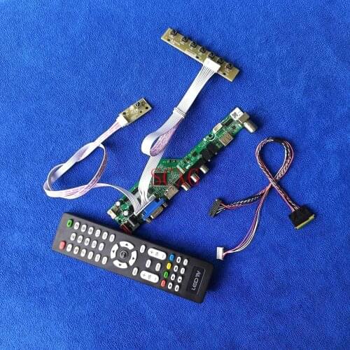 DIY Kit Matrix controller drive board HDMI-compatible VGA USB AV Analog signal For B101EW01/B101EW02 LVDS 40Pin 1280*720 LED/LCD