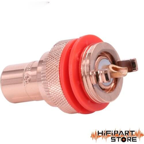 CMC 805-2.5F-CU Brass Female RCA Connector Jack For Hifi Audio AMP Video TV CD Panel Mount Gold Silver Plated GD-PARTS