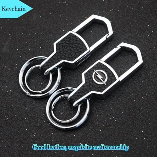 1pcs 3D Metal Car Logo Keychain Keyring Car Stlying For Opel Astra H G J Insignia Mokka Zafira Corsa Vectra C D Accessories
