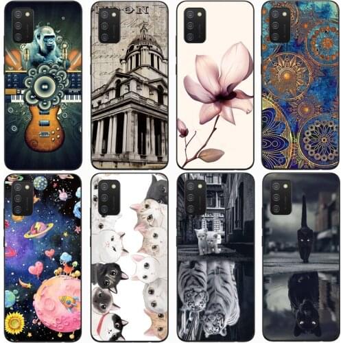For SAMSUNG GALAXY A02S Case Rose Wolf Cute Patterned Cover Soft Silicon Phone Case for Samsung Galaxy A02S Top Quality