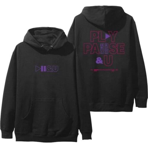New Kpop 이지은 Lee Ji Eun IU PLAY PAUSE AND U Hoodie Unisex Sweatshirt Uaena casual top streetwear