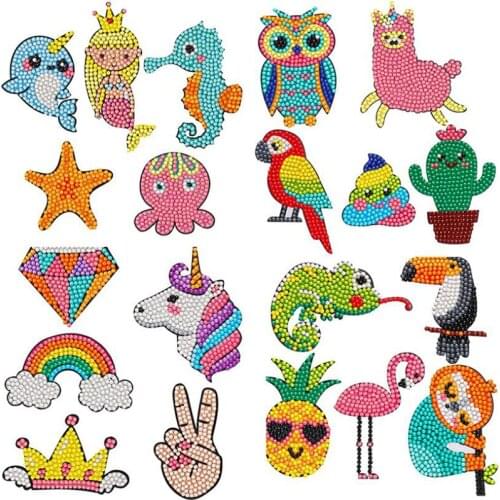 2020 NEW DIY Creative Cartoon Diamond Painting Sticker For kid Mini Pattern Children Diamond Mosaic Kit Craft Gift For Cup Book
