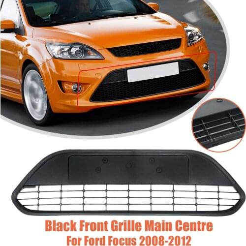 Car Front Bumper Lower Centre Grille Mesh Panel For Ford Focus 2008 2009 2010 2011 2012 Car Accessories Styling Decor