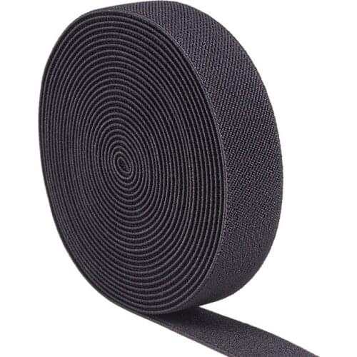 40m/roll 25mm Flat Elastic Rubber Band High Elasticity Webbing Garment Sewing Accessories Stretch Rope for Mask DIY White/Black