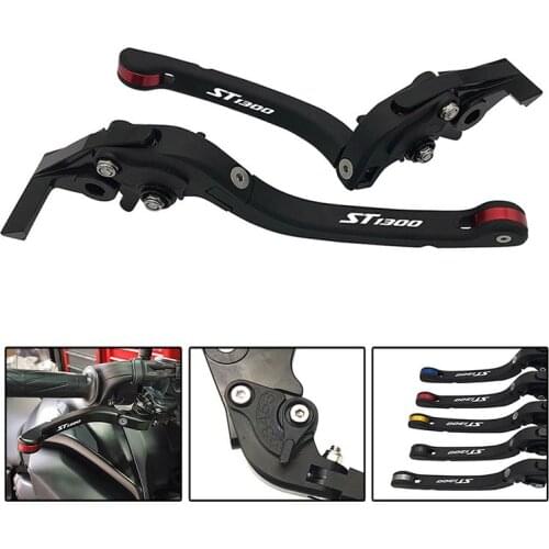 Motorcycle Clutch Brake Levers For Honda ST 1300 ST1300 2008 2009 2010 2011 2012 SEMSPED Accessories Adjustable Folding Levers