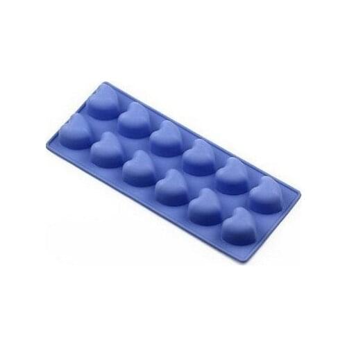 12 Hearts Silicone Cake Baking Mold Cake Pan Muffin Cups Handmade Soap Moulds Biscuit Chocolate Ice Cube Tray DIY Mold