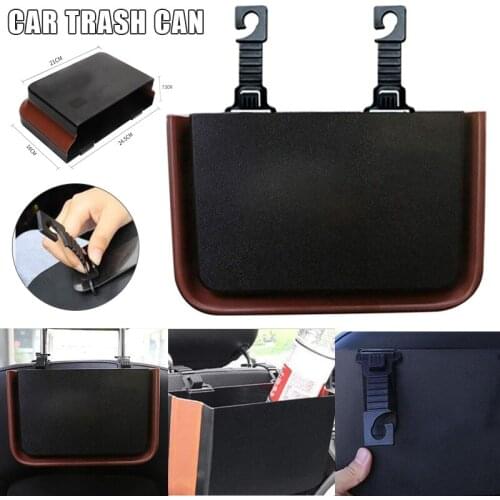 Foldable Car Trash Can Hanging Multi-function Car Seat Back Waste Bin Garbage Can Car Styling