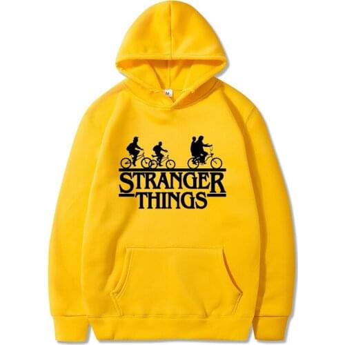 Autumn Winter Trendy Faces Stranger Things Men/Women Hooded Hoodies Sweatshirt