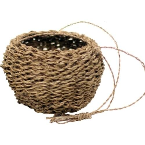 Garden Plant Storage Basket Jute Rope Hanging Planter Woven Indoor Outdoor Flower Holder Macrame Plant Hangers Home Deco