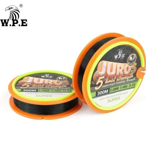 W.P.E Nylon Fishing Line 300m/500m/1000m Japanese Monofilament Leader Sink Fishing Line 0.28mm-0.40mm Fishing Tackle Strong pull