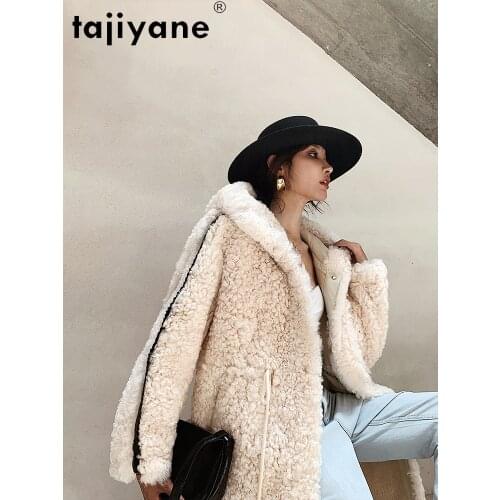Winter Women Clothes 2021 Real Fur Coat Womens 100% Wool Jackets Woman Genuine Sheepskin Long Coats Mujer Parkas TN852