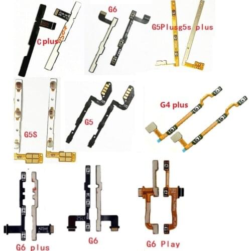 10Pcs Power On Off Volume Switch Button Flex Ribbon Cable For Motorola for Moto G4 Play G5 G5S Plus E3 E4 g6 Plus p30 Play note