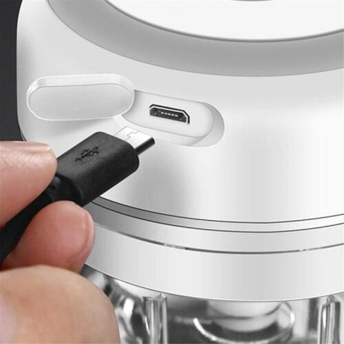 100/250ml Electric Garlic Masher Durable Mini Crusher Chopper USB Charging Kitchen Gadgets