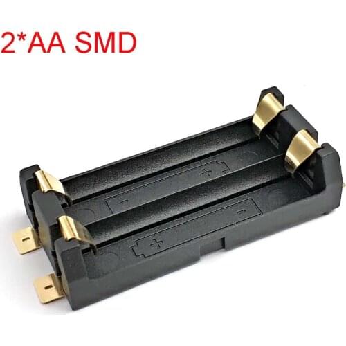 2 * AA Battery Box SMT SMD 2 AA Battery Holder Battery Box 14500 Battery Box