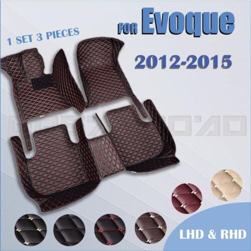 Car floor mats for Land Rover Evoque(TWO DOOR) 2012 2013 2014 2015 Custom auto foot Pads automobile carpet cover