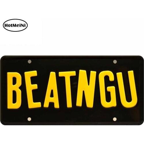 HotMeiNi 13cm X 6.4cm for Beatngu Text Auto Car Stickers and Decals VAN RV JDM Waterproof Decoration Vinyl Car Wrap